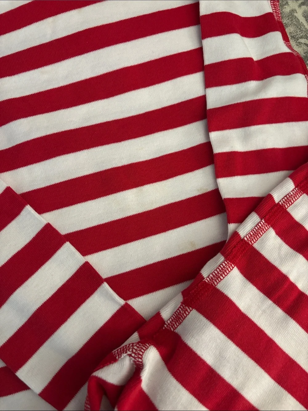 Hanna Andersson Striped Kids Pajama Set - Green & Red US 6-7